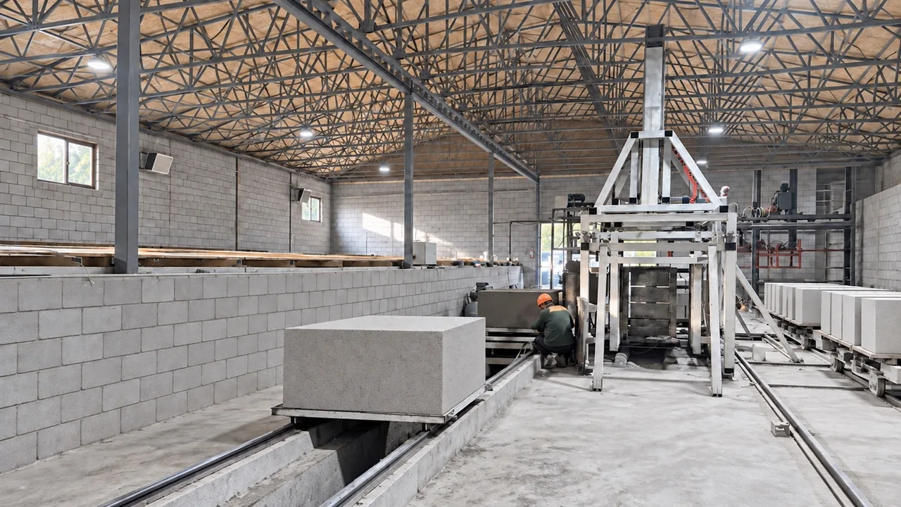 ODA Газоблок өндірістік цехы мен газбетон қалыптау желісі